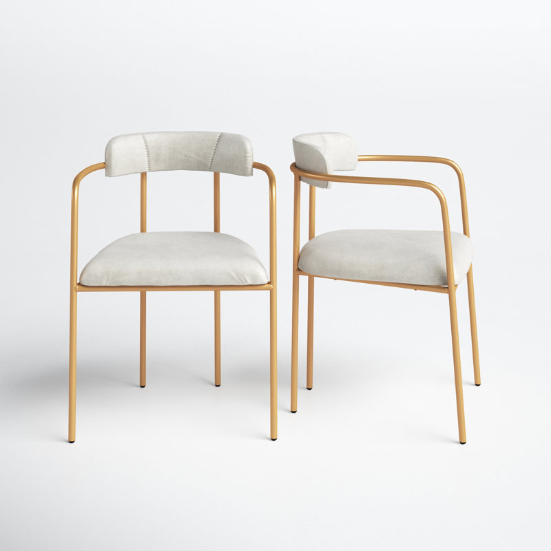 Lenna Upholstered Dining Arm Chair & Reviews Joss & Main